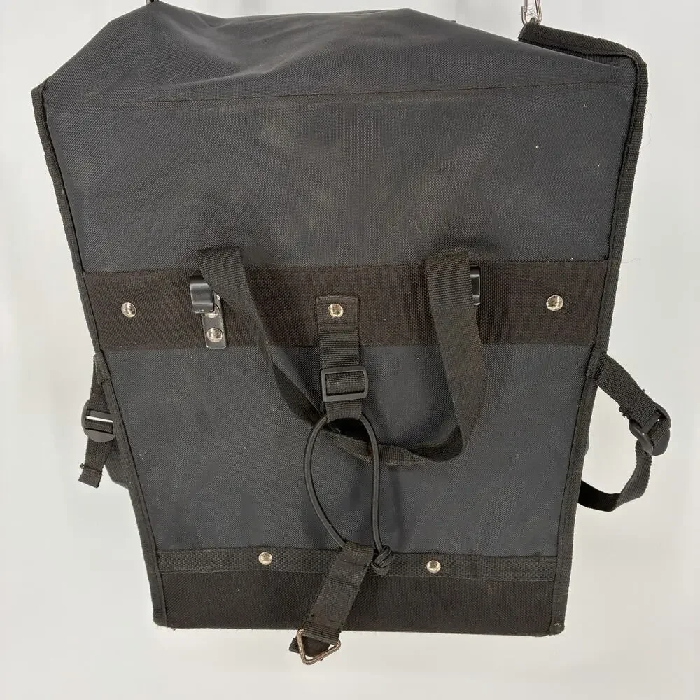 Banjo Brothers Grocery Pannier Folding Bike Bag Black Bicycle Shoulder Tote